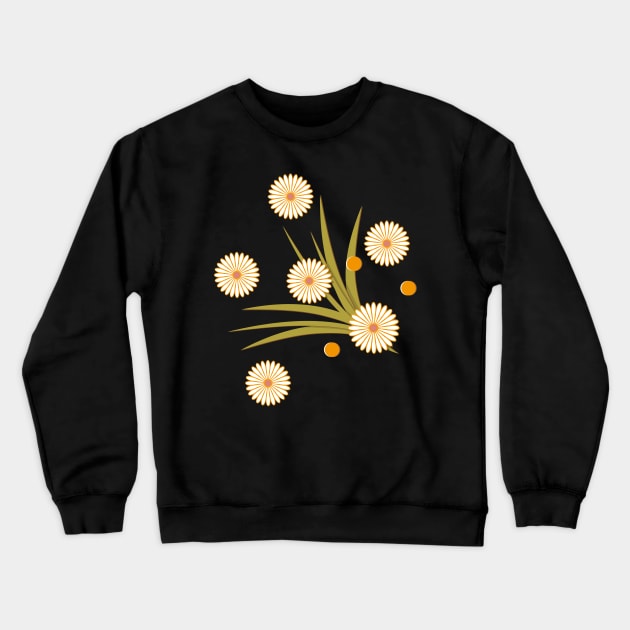 paper chamomile Crewneck Sweatshirt by Alina